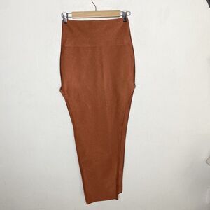 New‎ Fashion Nova Luxe Alana Maxi Bandage Skirt Copper Women’s Small